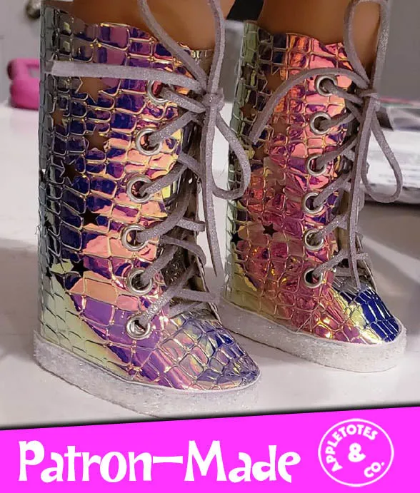 Butterfly Boots Sewing Pattern for 18 Inch Dolls