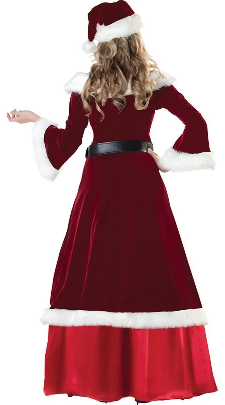Christmas Adult Male and Female Santa Claus Couple Print Performance Costume Christmas Gift
