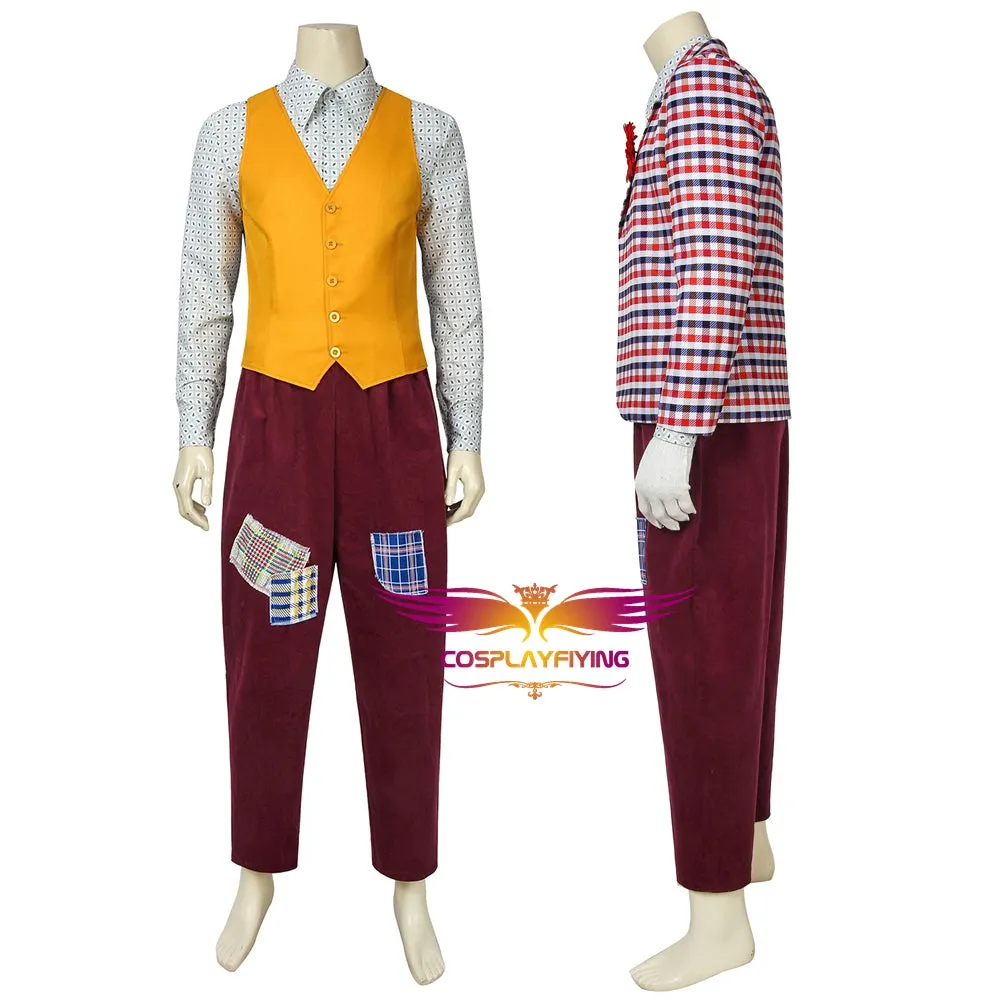 DC Comics Joker Arthur Fleck Comedian Clown Cosplay Costume Full Set for Halloween Carnival