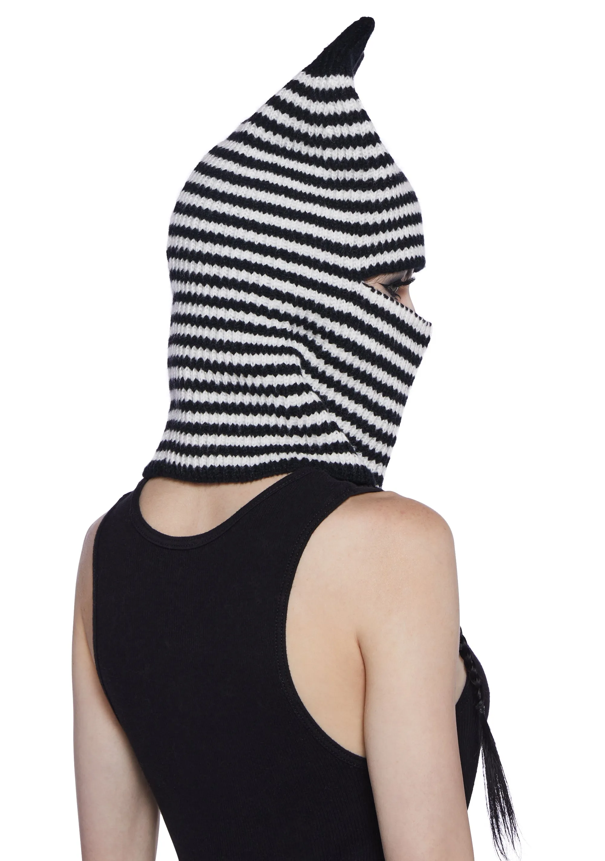 Devious Deeds Striped Balaclava