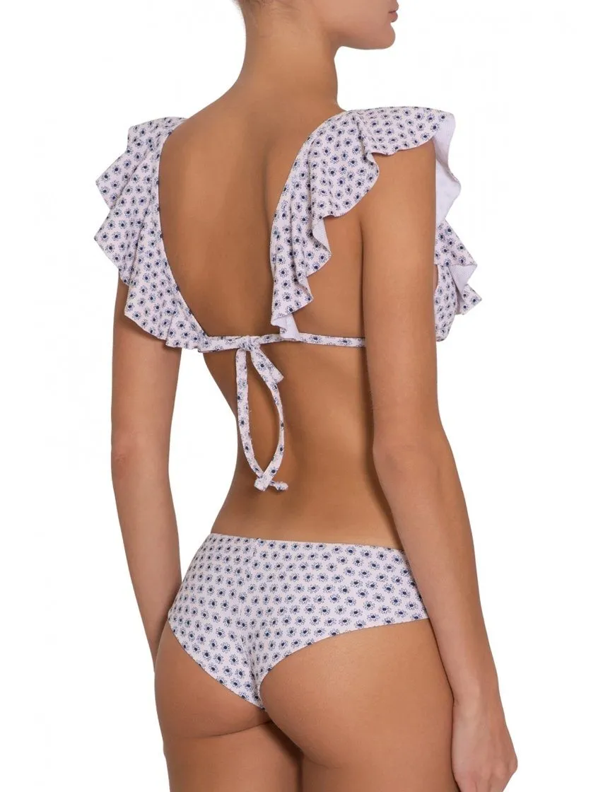 Eberjey Margaritas Graziela Bikini Top- Shell Peacoat Print