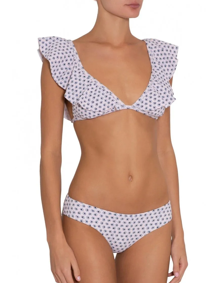 Eberjey Margaritas Graziela Bikini Top- Shell Peacoat Print