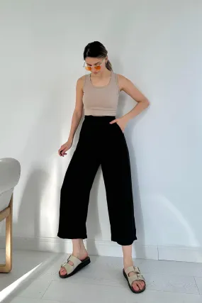 ELS Linen Pants - Black - Pakenham