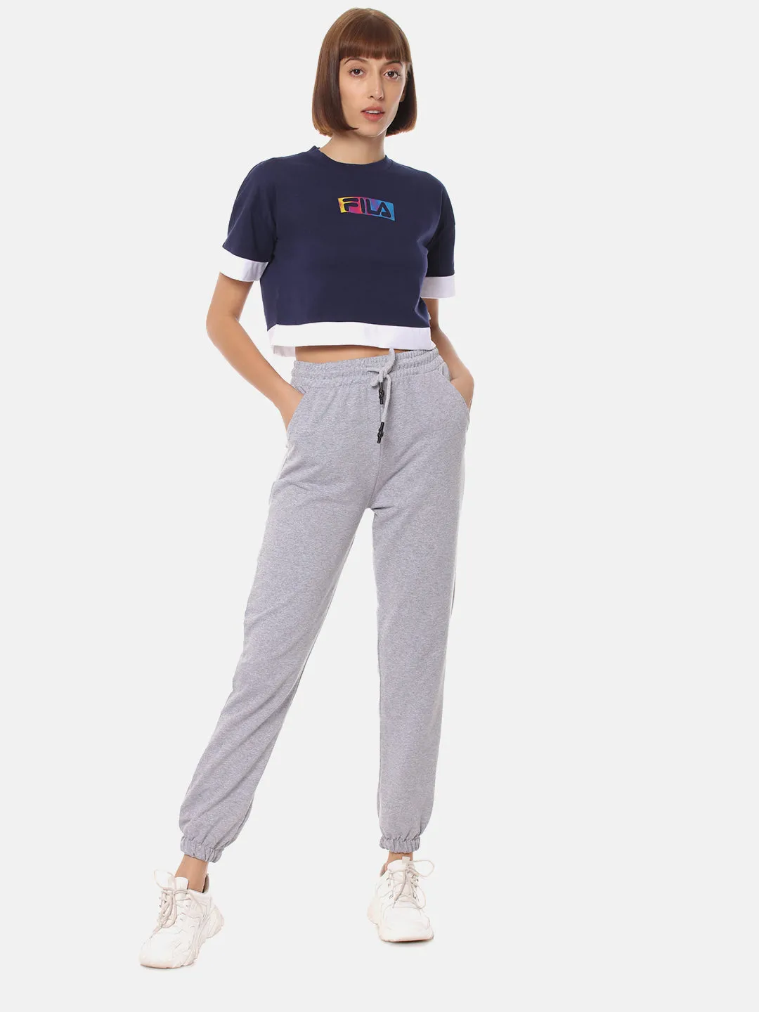 Fila Peacoat Fleur Women's Cropped Top