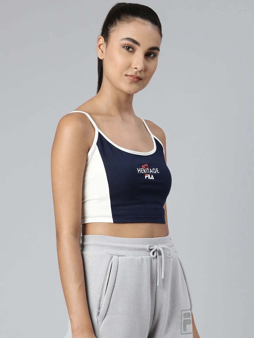 Fila Peacoat Mimi Women's Sleeveless Crop Top