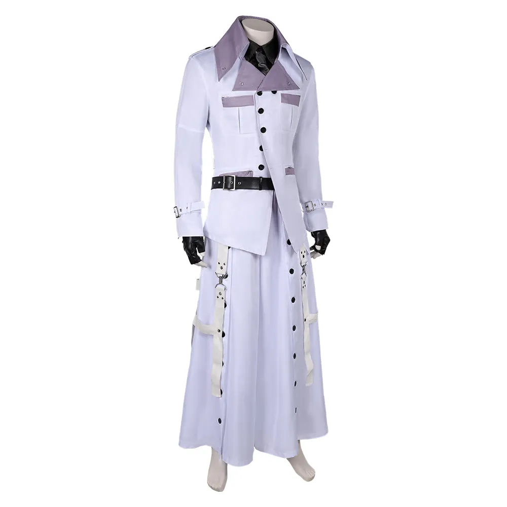 Final Fantasy:Costume Game Rufus Shinra White Outfit Halloween Costume