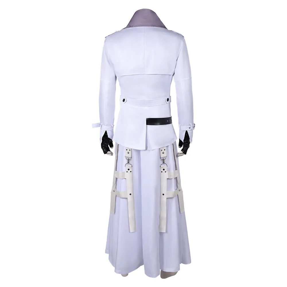 Final Fantasy:Costume Game Rufus Shinra White Outfit Halloween Costume