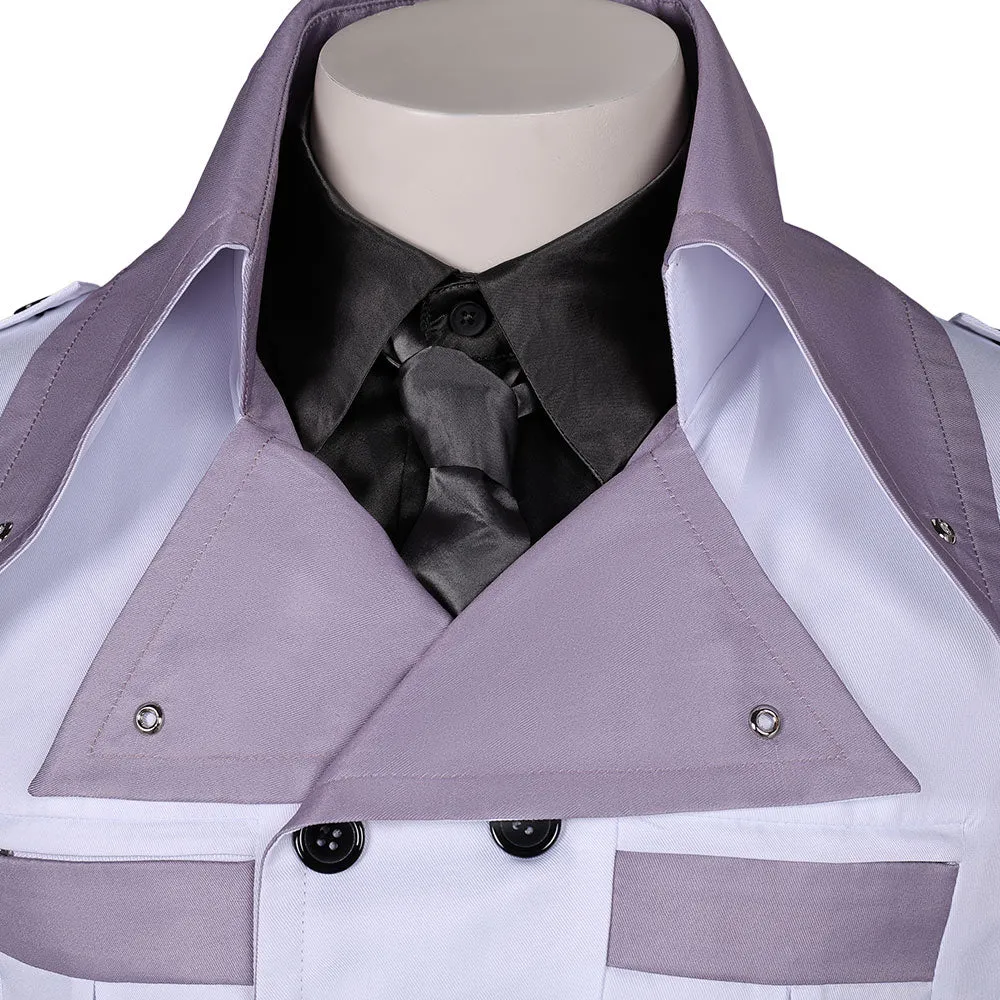Final Fantasy:Costume Game Rufus Shinra White Outfit Halloween Costume