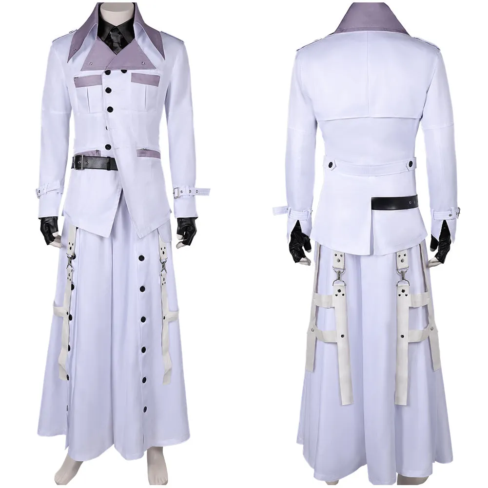 Final Fantasy:Costume Game Rufus Shinra White Outfit Halloween Costume