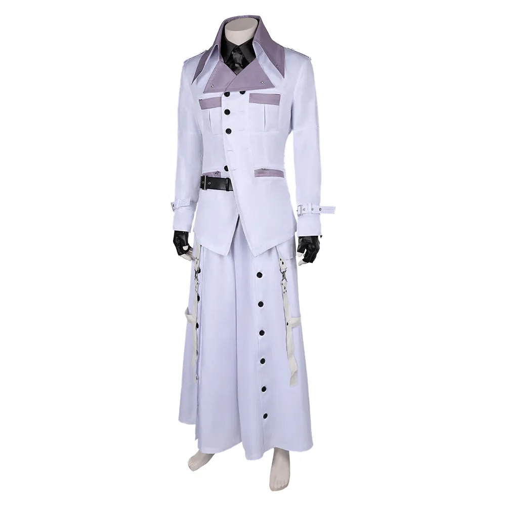 Final Fantasy:Costume Game Rufus Shinra White Outfit Halloween Costume