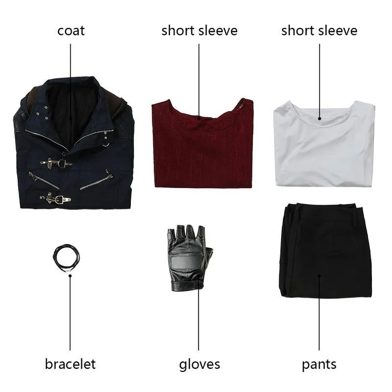 Game Devil May Cry 5 DMC5 Nero Cosplay Costume Full Set Custom Made for Halloween Carnival