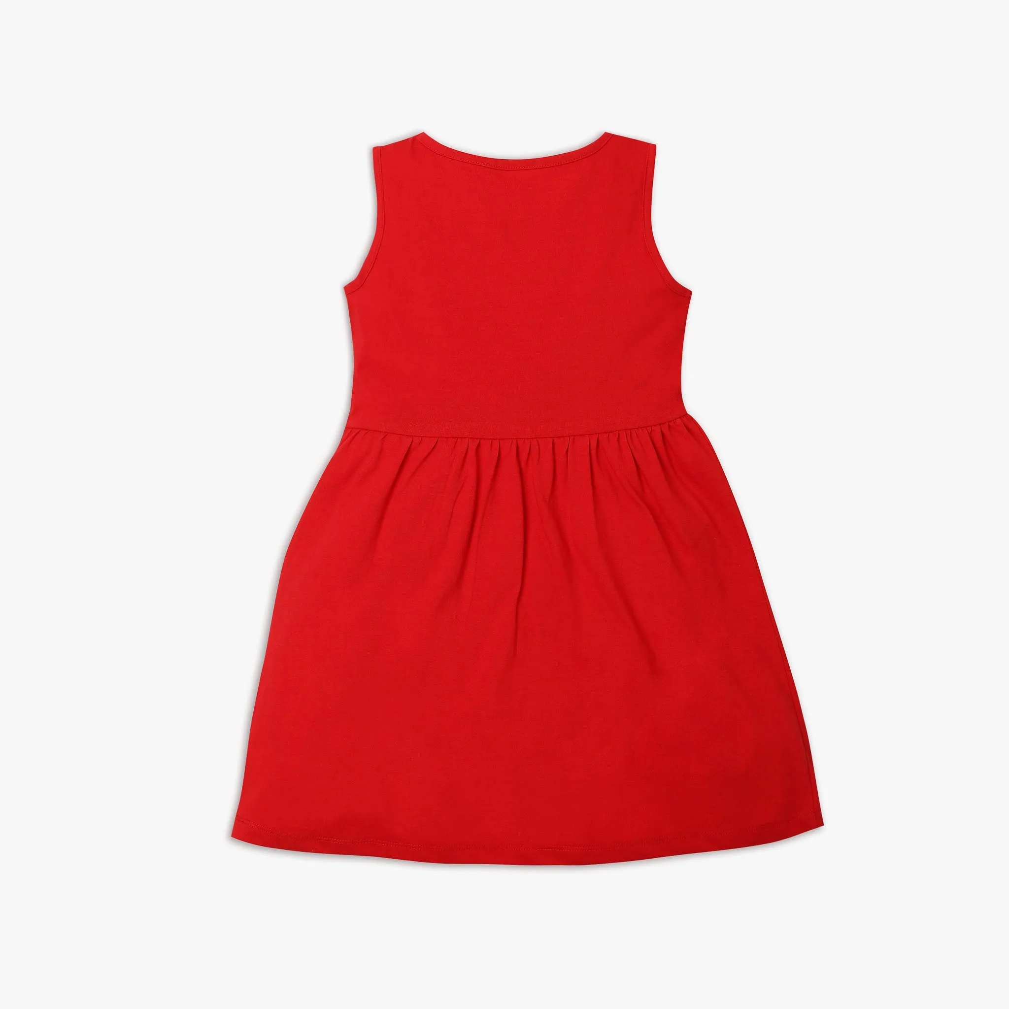 Girl's Regular Fit Graphic Frock