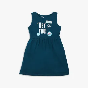 Girl's Regular Fit Graphic Frock