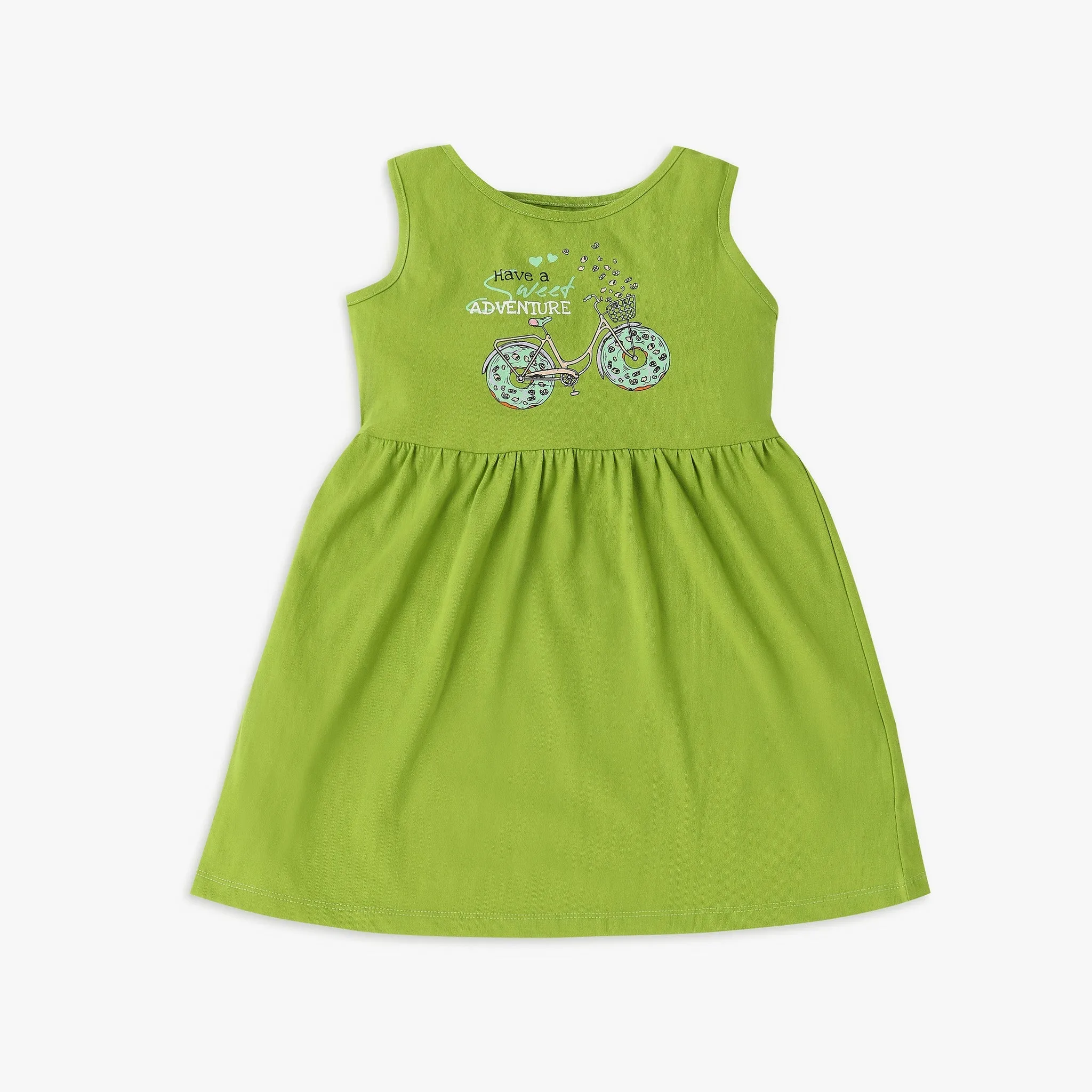 Girl's Regular Fit Graphic Frock