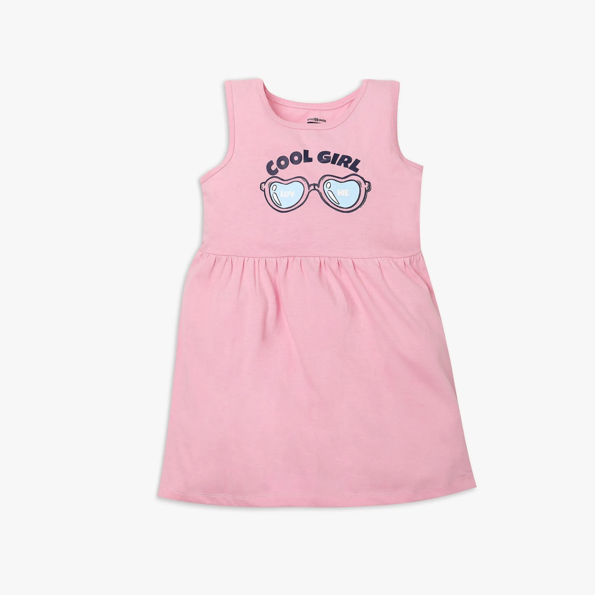 Girl's Regular Fit Graphic Frock