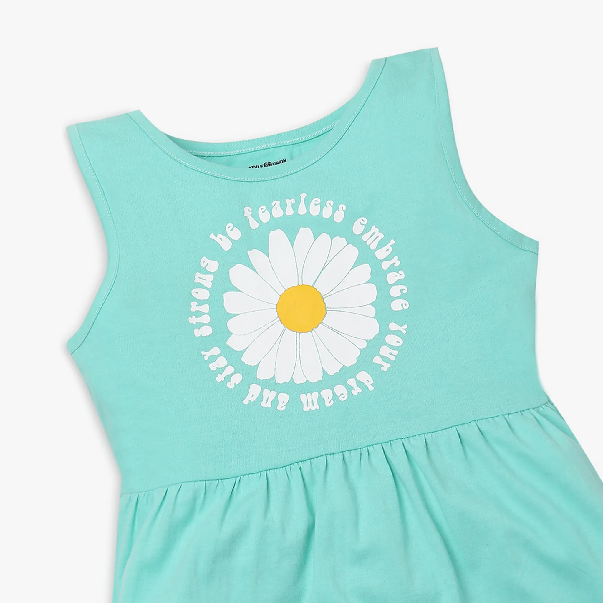 Girl's Regular Fit Graphic Frock