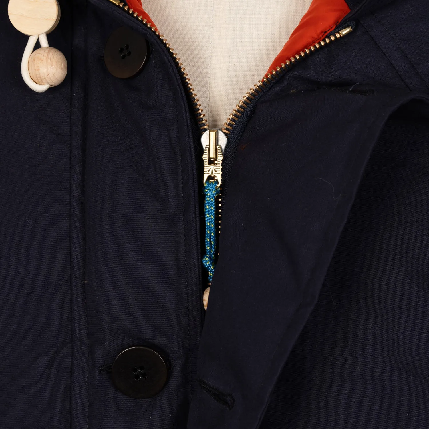 Limited Edition: Nigel Cabourn x MJ: Down Parka "Iconic Everest Patchwork" made from Ventile Cotton