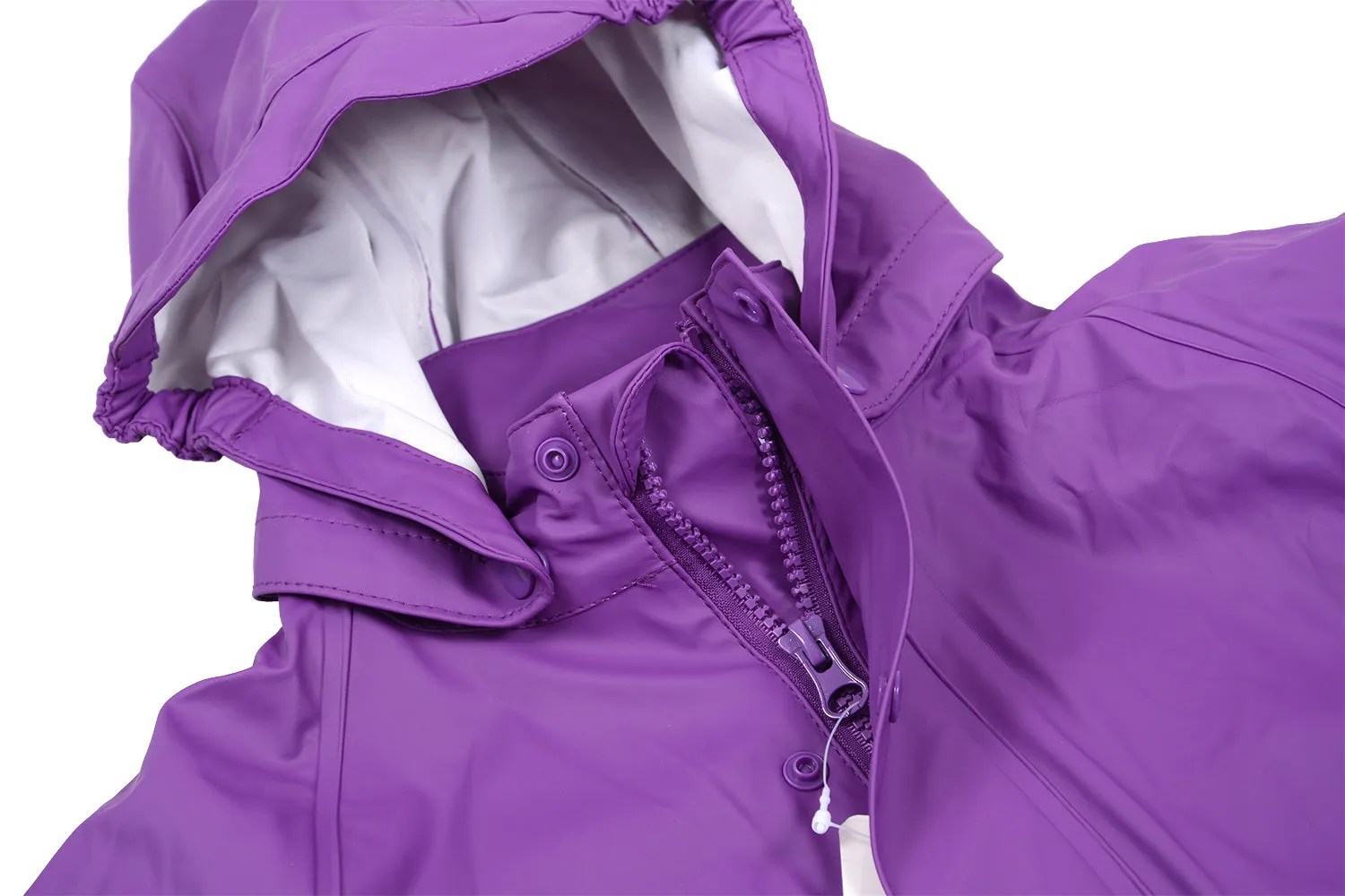 PU Splash Purple Jacket & Dungaree Set