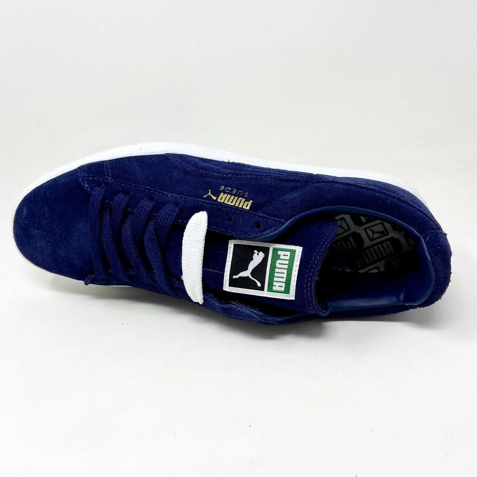 Puma Suede Classic   Peacoat White Navy Mens Casual Shoes 356568 52