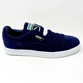 Puma Suede Classic   Peacoat White Navy Mens Casual Shoes 356568 52