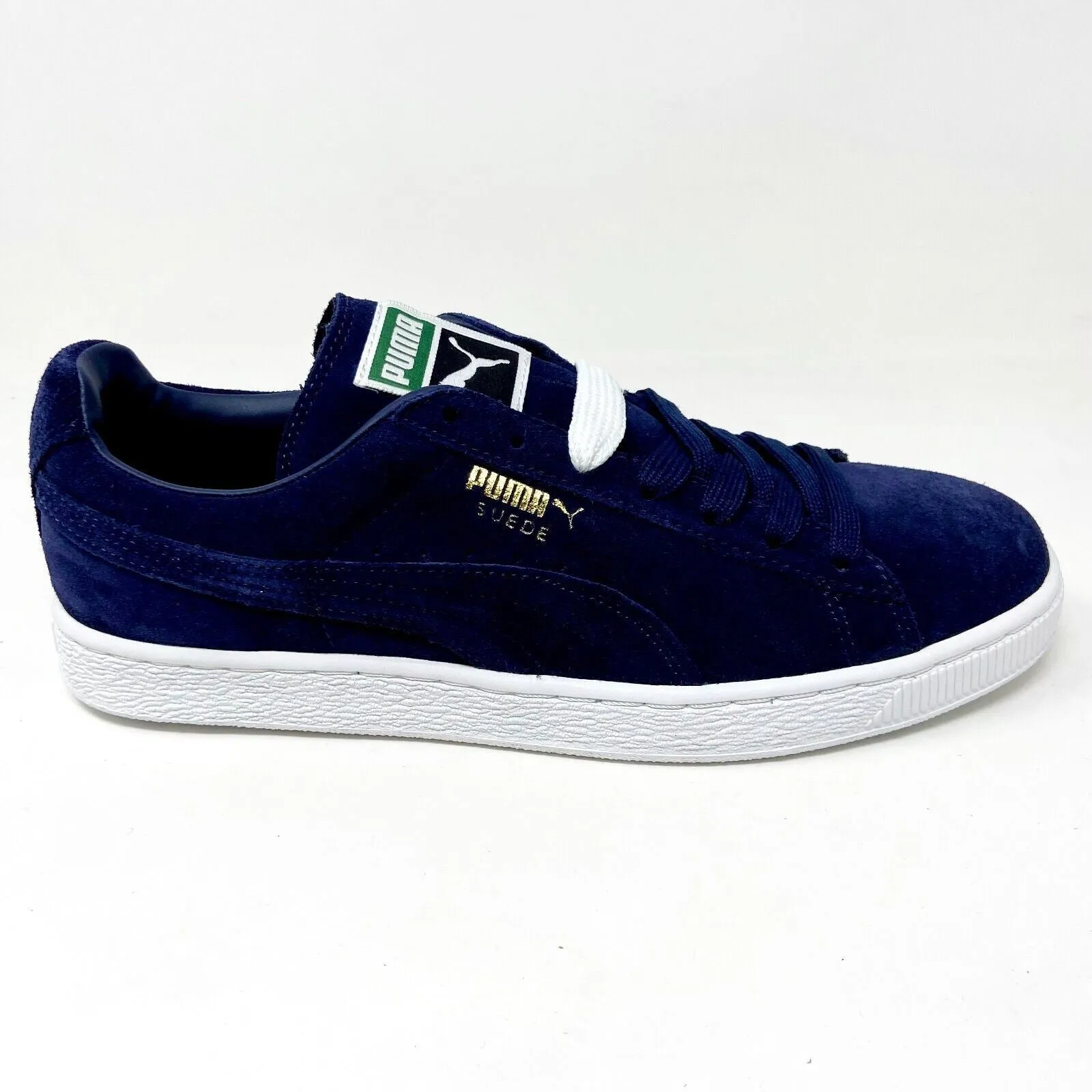 Puma Suede Classic   Peacoat White Navy Mens Casual Shoes 356568 52
