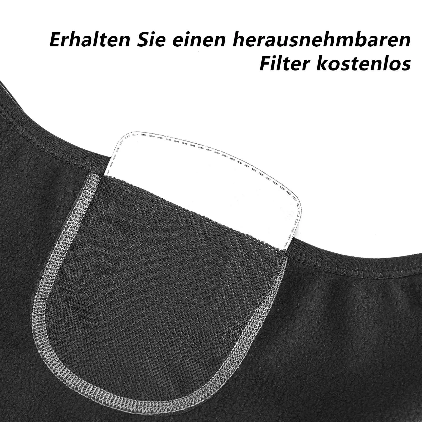 ROCKBROS Winter Multifunkionstuch Sturmhaube Herren Warm Winddicht Grau