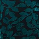 Unique Vintage Plus Size 1950s Teal & Black Velvet Burnout Capelet Swing Dress