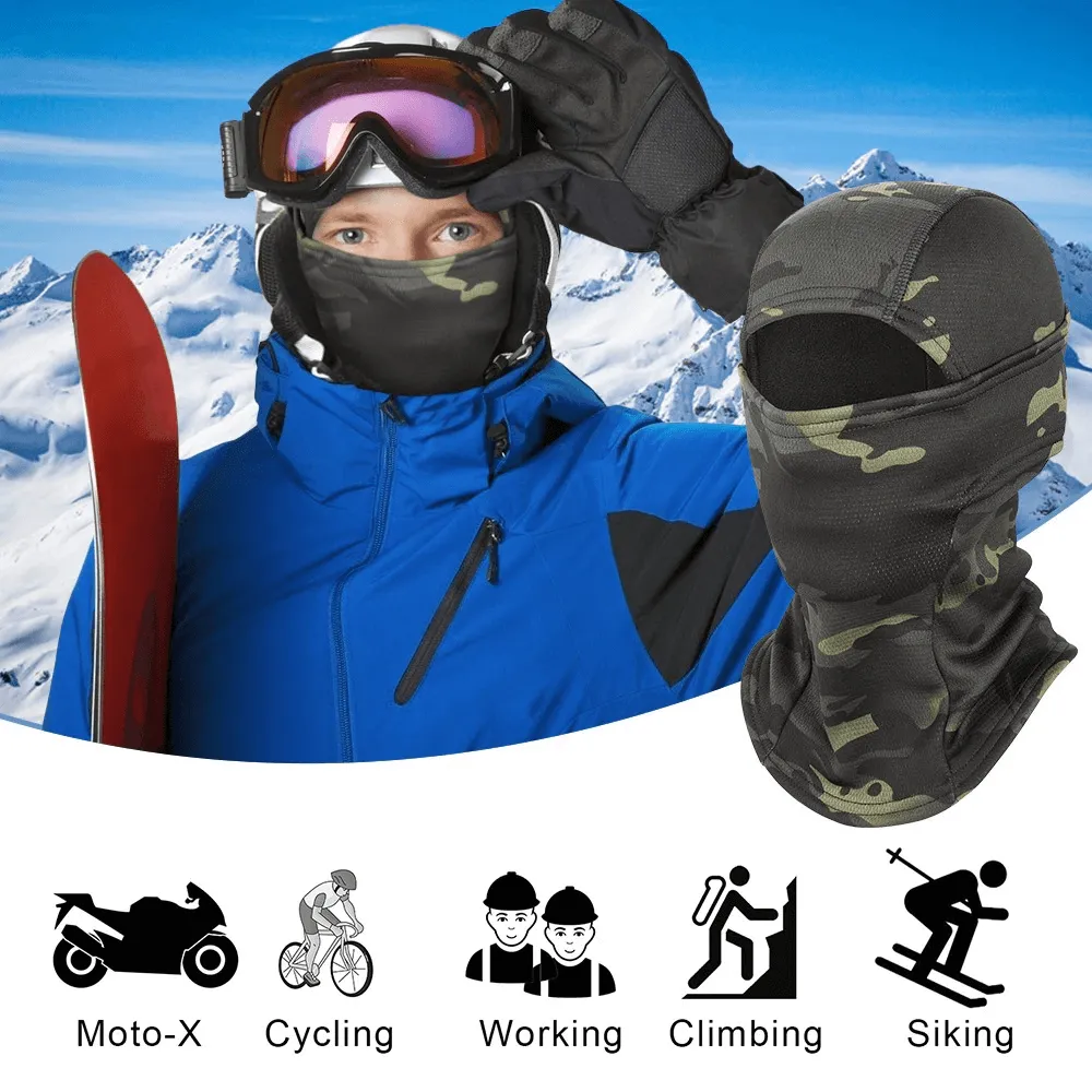 Windproof Camouflage Scarves-Balaclavas For Whole Face - SF0425